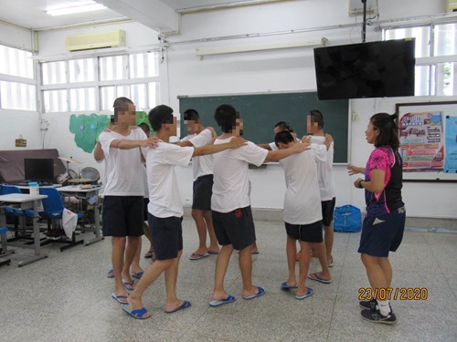 慈濟大學陳雅琪老師教授收容少年體適能課程