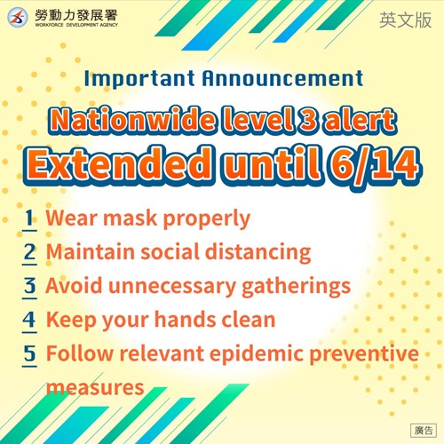 Nationwide level3 alert extended until 6/14
