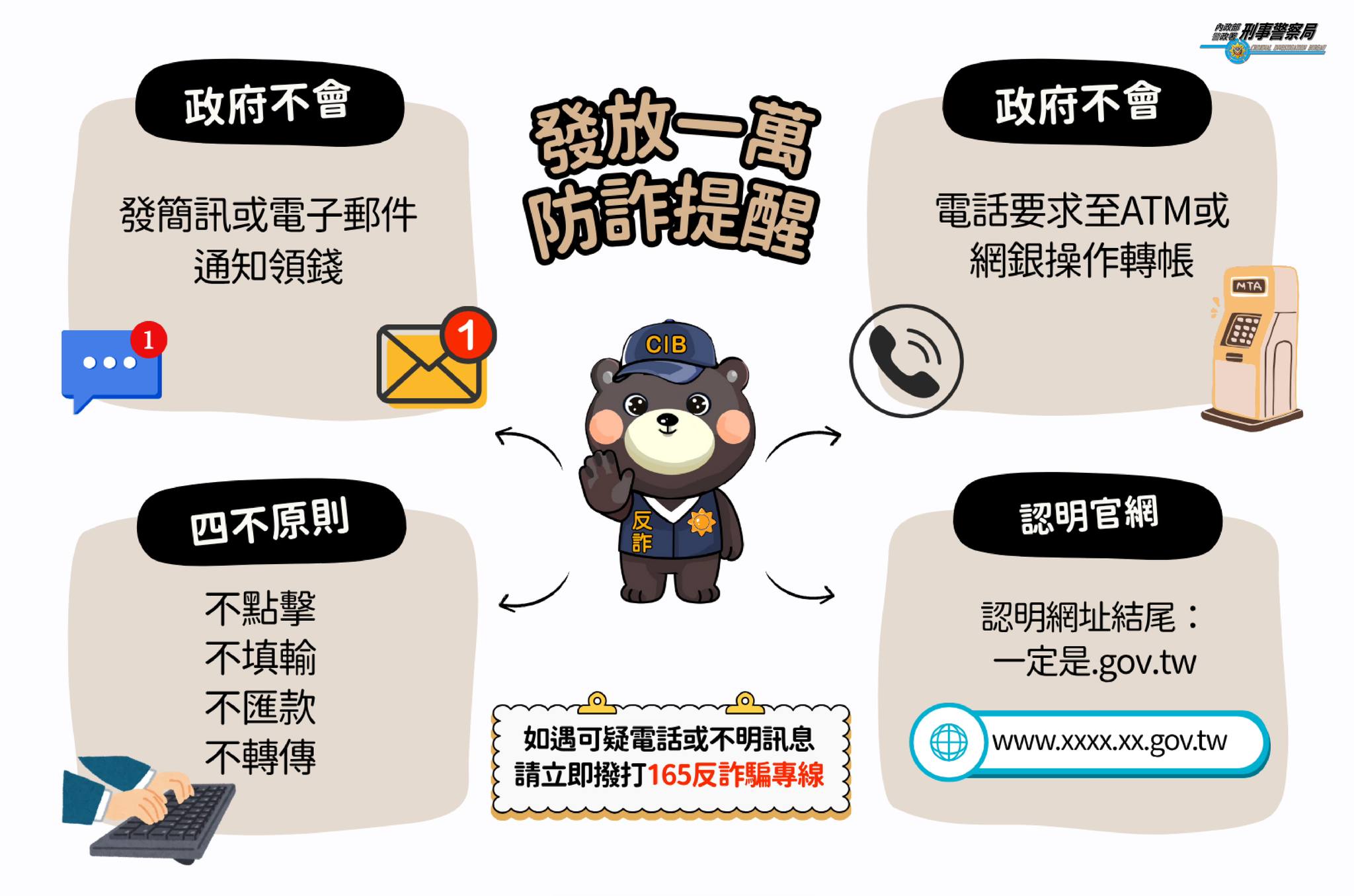 普發現金4不原則